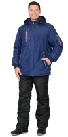 Куртка "АЛЕКС" : зимняя, мужская, цв. т-синий (ЧЗ) тк. Таслан