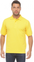 Рубашка ПОЛО, короткий рукав, цвет желтый
