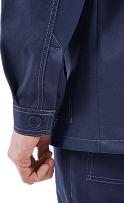 Костюм АРТЕЛЬ куртка брюки цв т.синий с чёрной отделкой фото