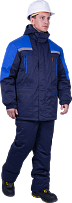 Куртка СПЕЦ зимняя, т.синий-василек фото