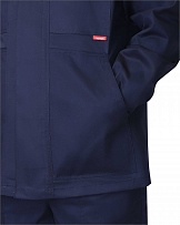 Костюм "СИРИУС-МАСТЕР" куртка длинная, брюки, синий с черным фото