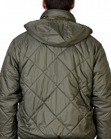 Куртка ПРАГА-Люкс короткая с капюшоном, оливковая фото