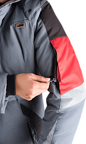 Куртка ХАЙ ТЕК женская, серый-чёрный-красн. фото