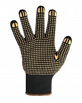 Перчатки "НейпДот-Ч" (нейлон, ПВХ-точка, цвет черный фото