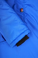 Куртка зимняя женская Снежана (Дюспо), васильковый/темно-серый фото