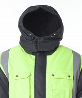 Куртка "ИТР" с СОП темно-серая с лимонным фото