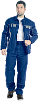 Костюм КОНФОРМ  цвет василек куртка с брюками фото