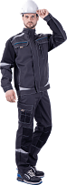 Куртка ТУРБО SAFETY летняя, серый-черный фото