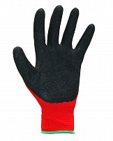 Перчатки "НейпЛат" (нейлон с латексом, цвет красный с черным) фото
