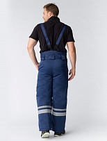Костюм зимний Горизонт-Люкс (Смесовая, 210) брюки, темно-синий/васильковый фото