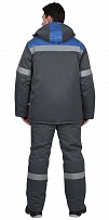 Костюм Рост-Арктика куртка, брюки, т.серый с васильковым и СОП 50 мм фото