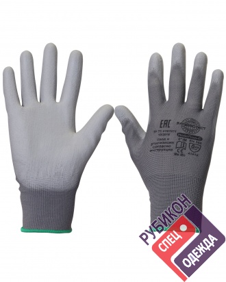 Перчатки "Нейп Пол-С" (нейлон с полиуретаном, цвет серый) фото