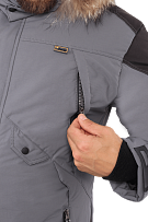 Куртка ХАЙ ТЕК, мужская серый-чёрный-красн.  фото