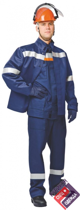 Костюм 51 кал/см2 из огнезащитной ткани WORKER с термобельём и курткой - накидкой (куртка/брюки) фото