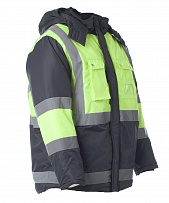 Куртка "ИТР" с СОП темно-серая с лимонным фото