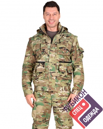 Костюм Тигр куртка, брюки (тк. Рип-стоп 210) КМФ Мультикам фото
