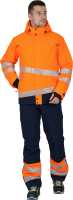 Куртка мужская утепленная ACTIVE флуоресцентный оранжевый-синий