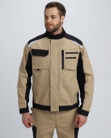 Куртка Милан CH (тк.Смесовая,260), бежевый/черный (87490866)