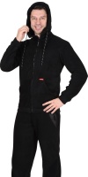Куртка флисовая СИРИУС-МЕРКУРИЙ черная (101077)