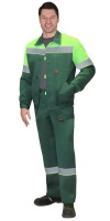 Костюм "ЛЕГИОНЕР" летний, куртка, брюки зеленый с лимонным и СОП 50мм