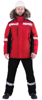 Куртка ХАЙ-ТЕК SAFETY зимняя, цв. красный