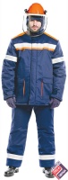 Костюм 85 кал/см2 зимний из огнезащитной ткани WORKER СП08-З/V-2 (куртка с капюшоном, п/к и термобелье)