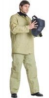 Костюм сварщика: куртка, брюки брезентовый с налокотниками и наколенниками (05078)