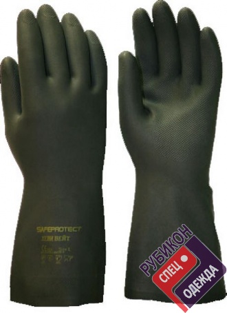 Перчатки Safeprotect ХЕВИВЕЙТ (латекс/полихлоропрен, хл.слой, толщ.0,67мм, дл.320мм) фото