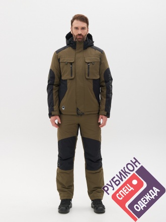Костюм Huntsman демисезонный Торнадо -15 цвет Хаки ткань Breathable фото