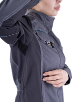 Куртка женская ТУРБО SAFETY летняя, цвет серый фото