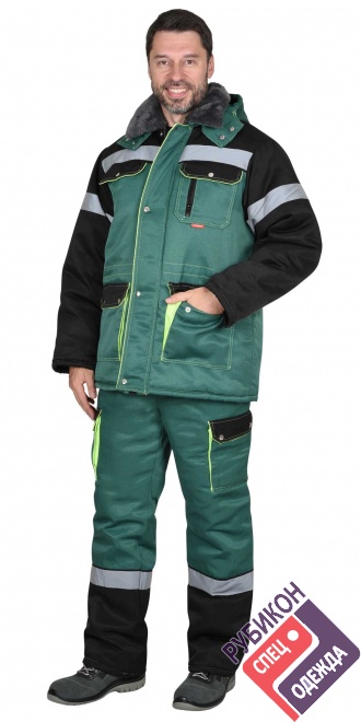 Костюм ТИТАН зеленый куртка, п/к (120714) фото