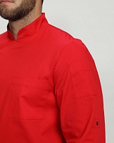 Китель повара Гастро (тк.Смесовая,160), красный фото